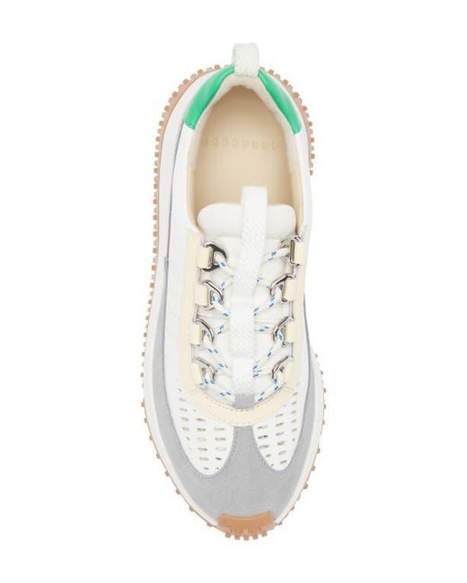 4Ccccees White Kapok Pinto Platform Sneaker