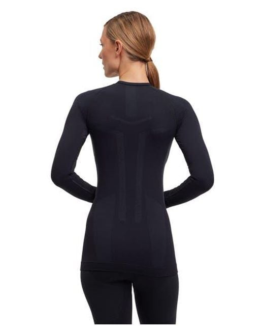Falke Blue Warm Crew Neck Base Layer Top