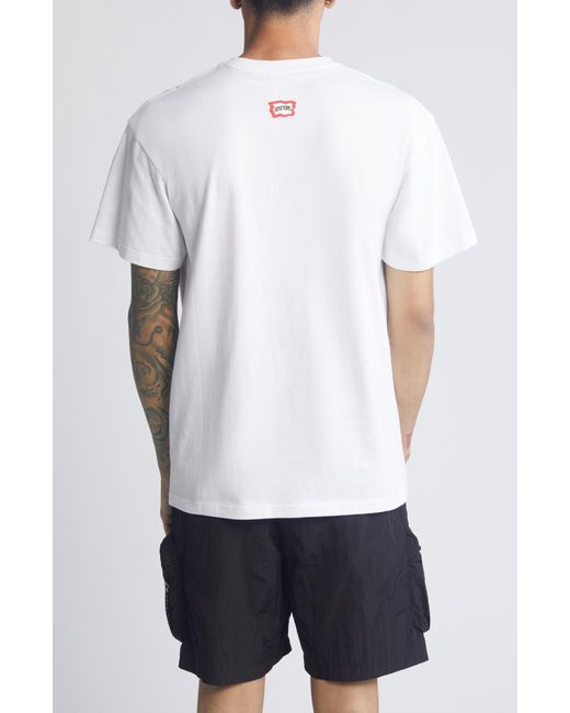 ICECREAM White Flag Cotton Graphic T-shirt for men