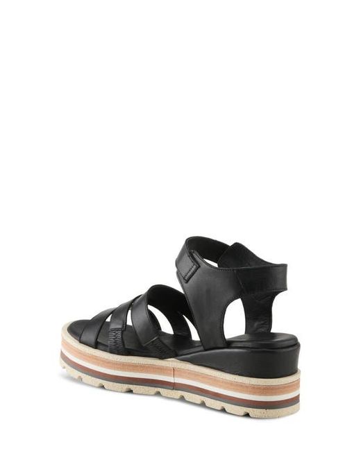 Spring Step Black Gosalina Platform Sandal