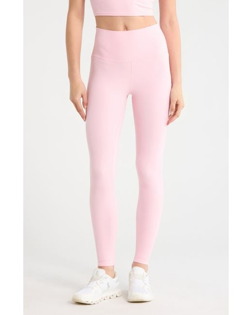 Mpg Pink Ribbed Leggings