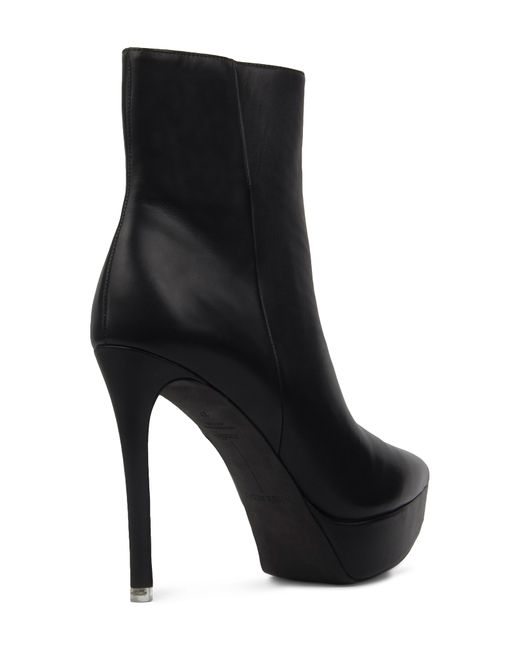 pointed black bootie