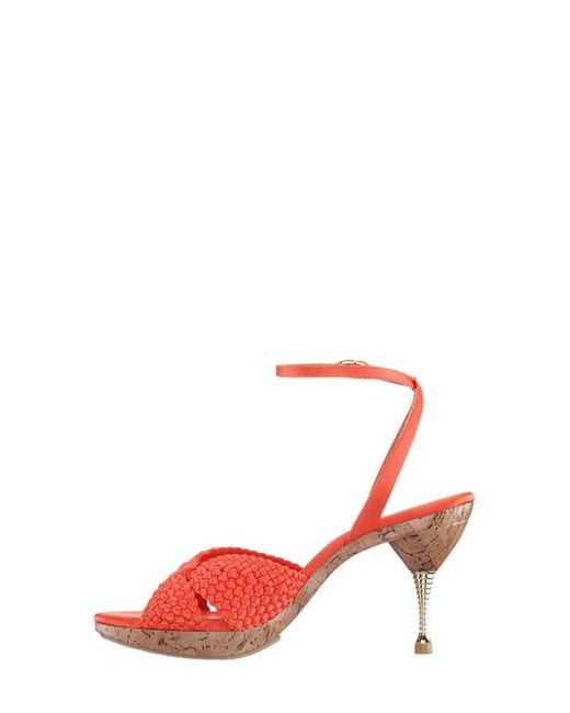 Nina Red Empire Ankle Strap Sandal