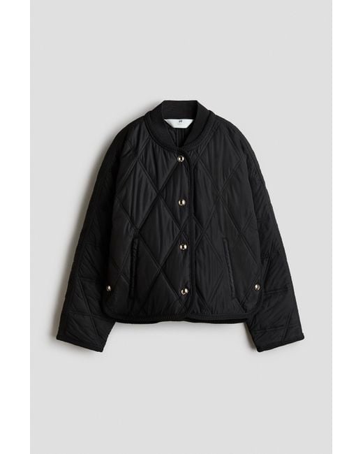 H&M Black Quilted Jacket