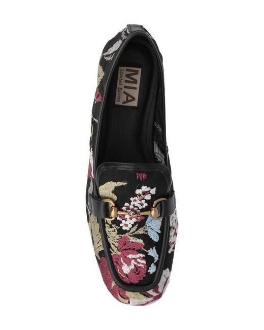 MIA Black Blossum Bit Loafer