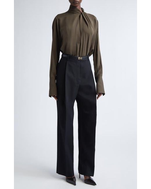 Tom Ford Black Pleated Wool Pants
