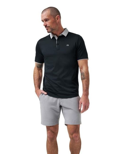 Travis Mathew Black Deep Start Polo for men