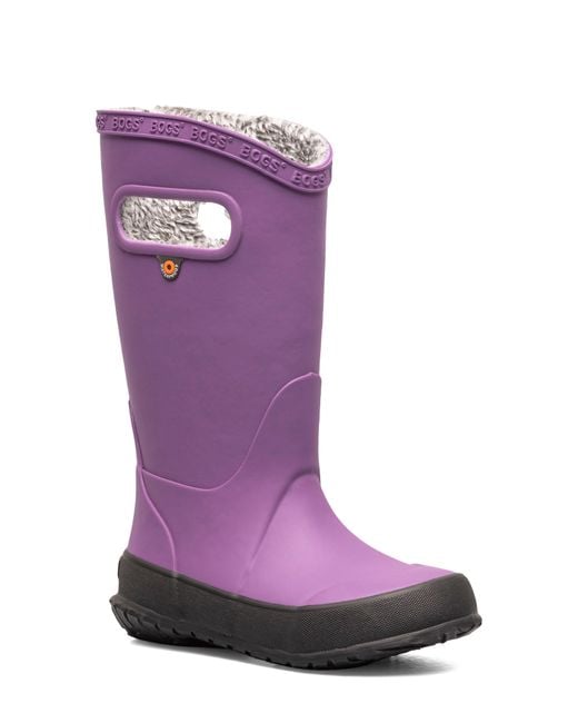 Bogs Purple Plush Insulated Waterproof Rain Boot