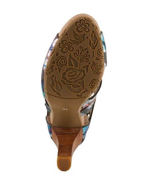 Spring Step Blue Amora Sandal