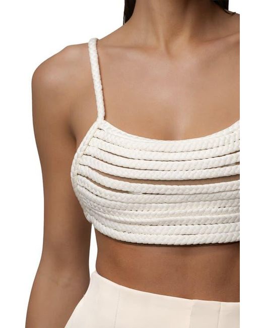 JLUXLABEL Brown Sofie Braided Top