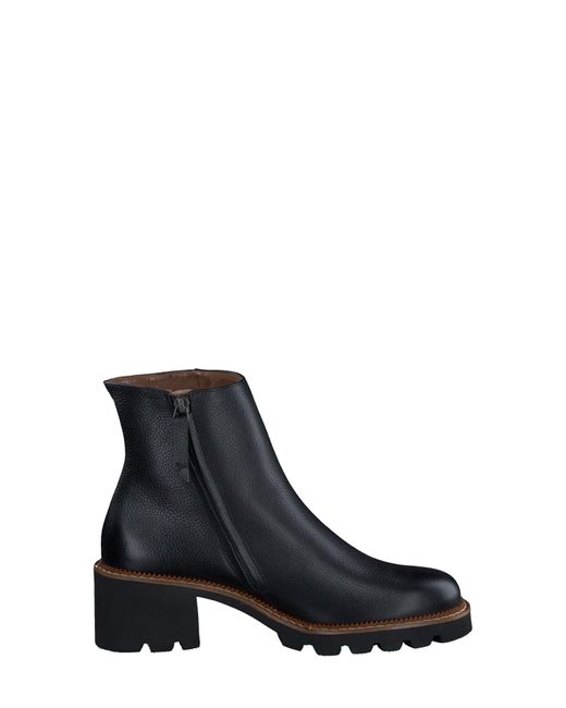 Paul Green Santana Lug Sole Bootie in Black Lyst