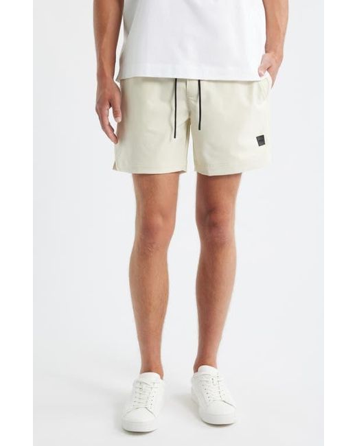 Boss Natural Solid Stretch Swim Trunks for men
