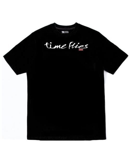 VERYRARE Black Time Flies Tee for men