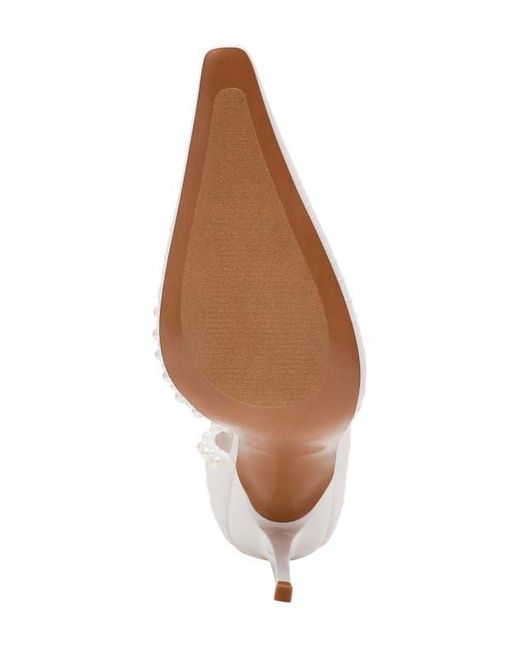 Steve Madden White Elegant Half D'Orsay Pump