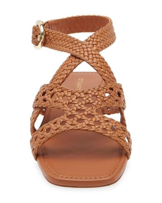 Stuart Weitzman Brown Thea Sandal