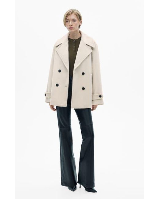 Mango Natural Double Breasted Jacket