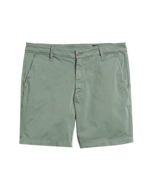 AG Jeans Green Cipher 7-Inch Chino Shorts for men
