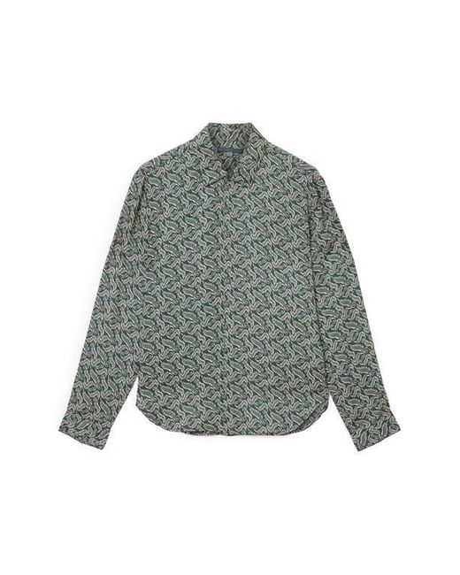 John Varvatos Gray Rodney Hidden Placket Button-Up Shirt for men