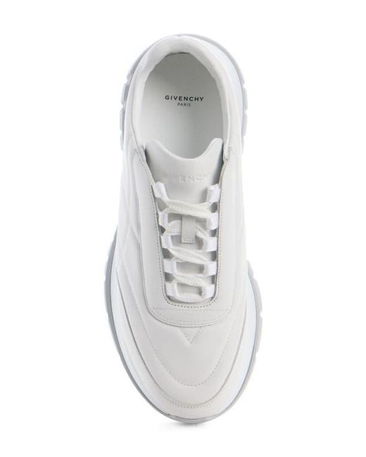 Givenchy White Quilted Leather Trainer Sneaker for men