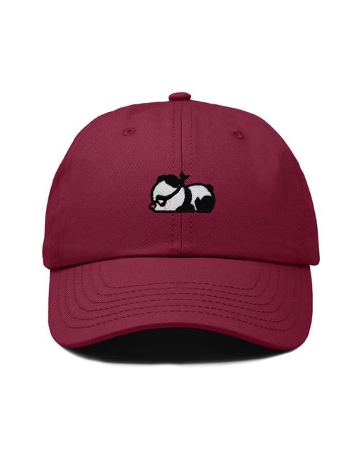 Alix Red Pandit Panda Dad Cap for men