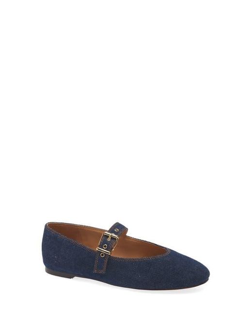 Madewell Blue The Remy Denim Mary Jane Flat