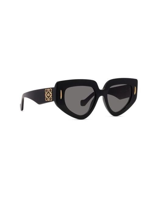 Loewe Black Anagram 51Mm Geometric Sunglasses
