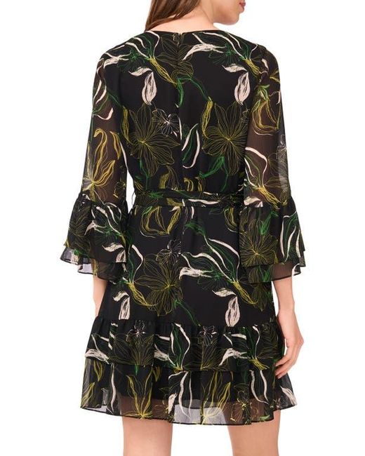Halogen® Black Ruffle Minidress