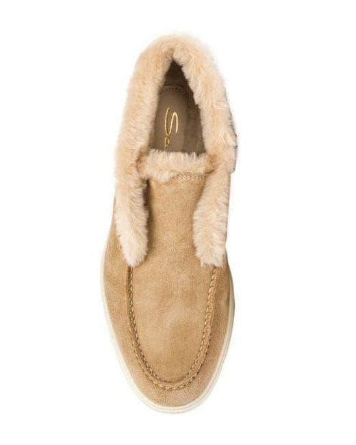 Santoni Natural Suede Desert Boot