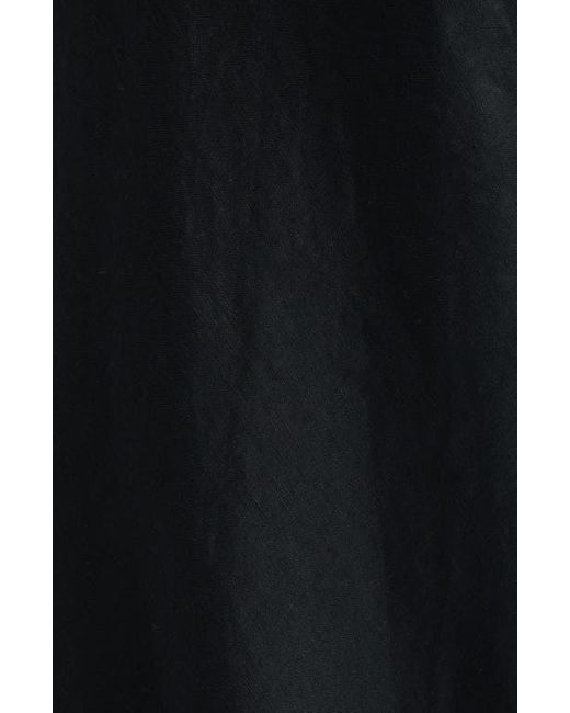 Doen Black Lavon Linen Wide Leg Pants