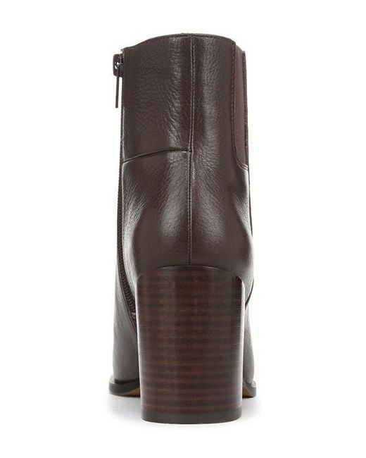 Vionic Brown Vynn Plain Toe Bootie