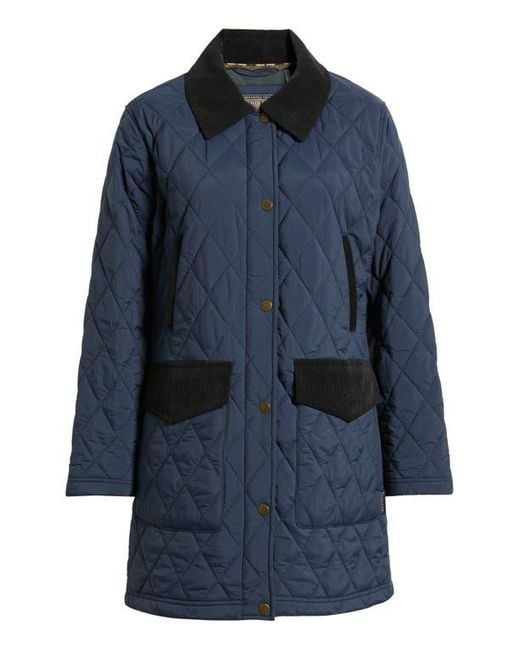 Pendleton Blue Sun River Quilted Field Coat