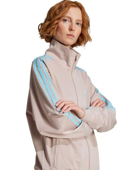 Adidas Natural Firebird Recycled Polyester Track Jacket
