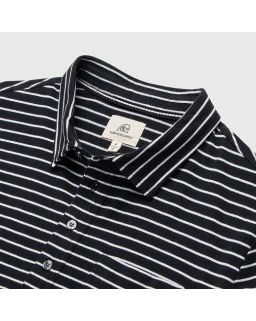 Surfside Supply Blue Michael Stripe Polo for men
