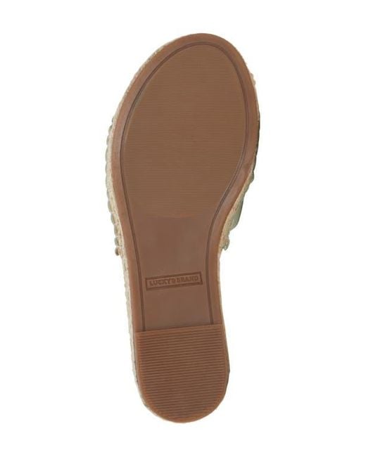 Lucky Brand Metallic Biricha Slide Sandal