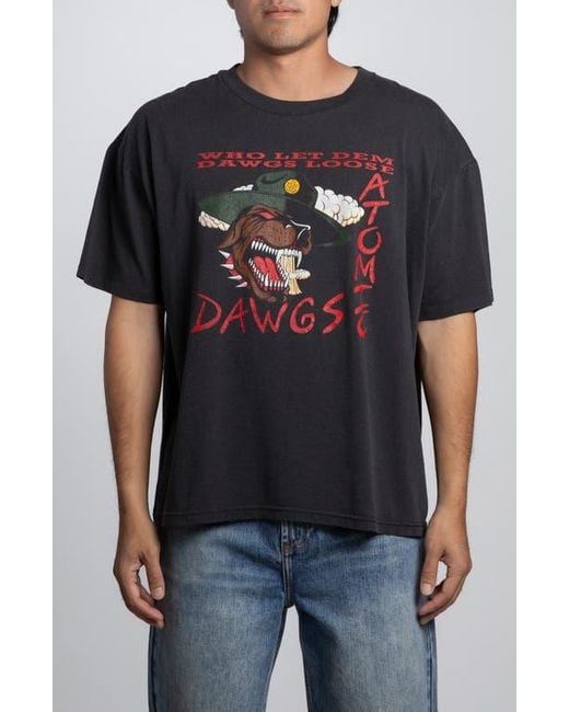 Elwood Black Vintage Dawgs Tee for men