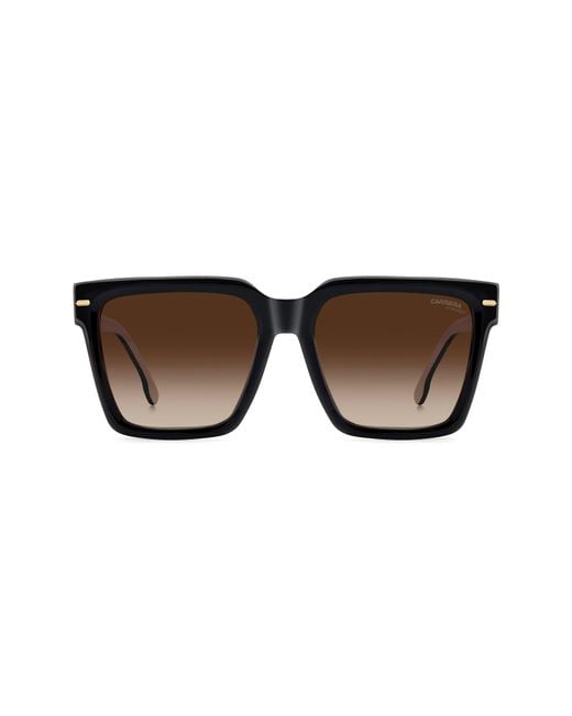Carrera Brown 56Mm Gradient Square Sunglasses