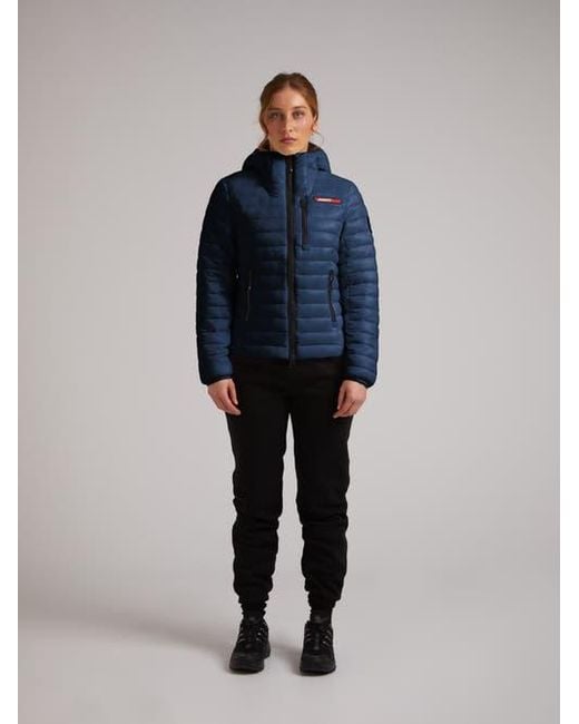 Jacket Blue Satell1Te Padded Hooded Jacket