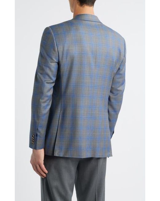 Canali Siena Regular Fit Shadow Check Wool Sport Coat in Blue for Men ...