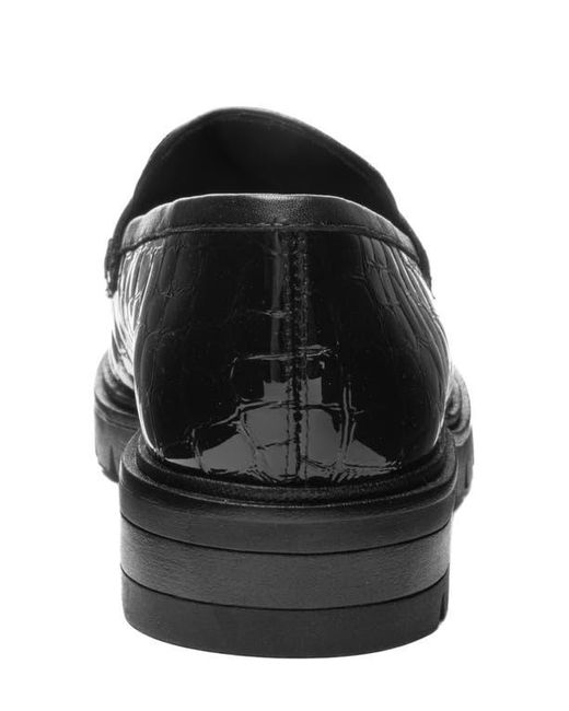 Ara Black Crescent Lug Penny Loafer
