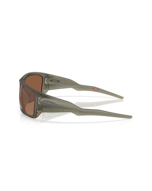 Oakley Brown 60Mm Prizm Rectangular Sunglasses for men