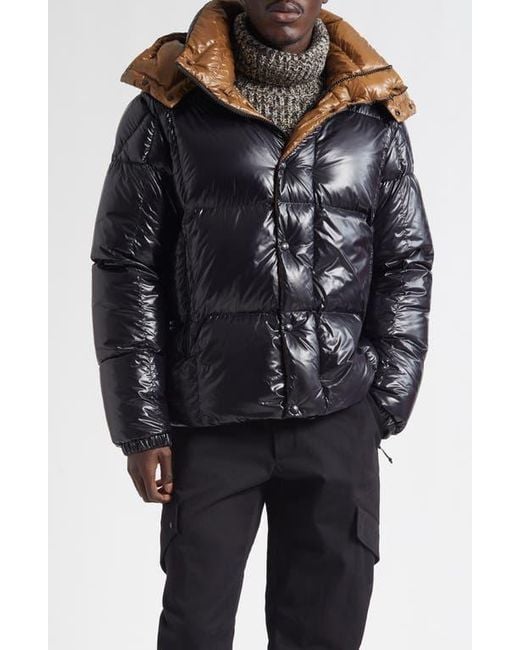 Moncler Men's Black Parana Down Jacket With Removable Hood