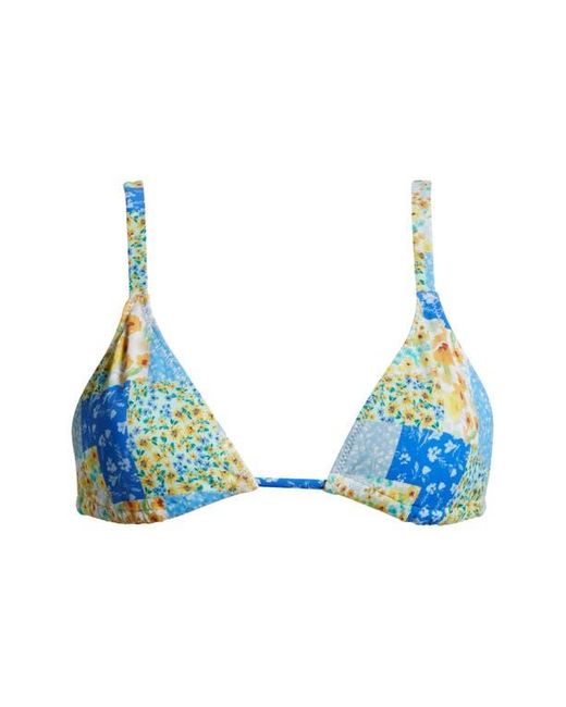 PacSun Blue Erica Triangle Bikini Top