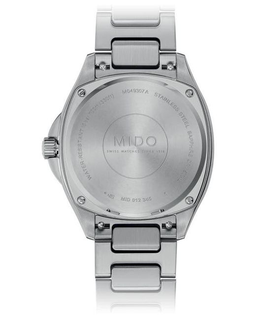 MIDO Metallic Multifort Square Automatic Bracelet Watch, 35Mm