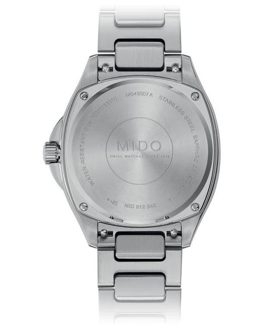 MIDO Metallic Multifort Square Automatic Bracelet Watch, 40Mm