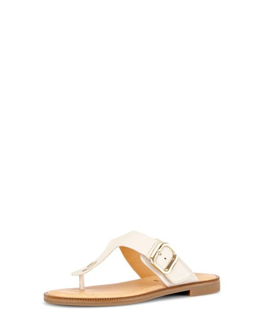 Gabor White Studded Flip Flop
