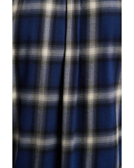 AG Jeans Blue Aiden Plaid Button-Up Shirt for men