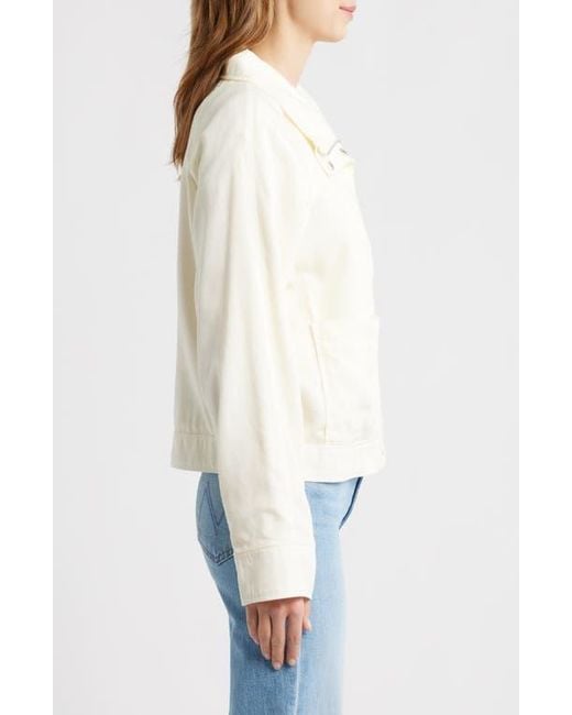Bernardo White Crop Utility Jacket