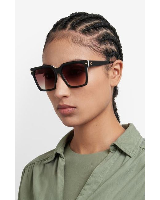 Carrera Brown 56Mm Gradient Square Sunglasses