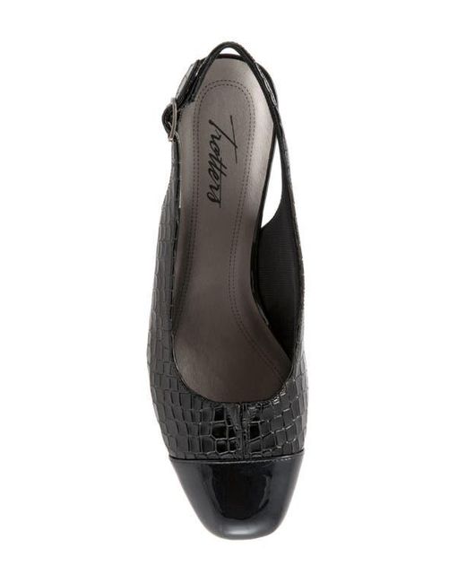 Trotters Black 'Dea' Slingback