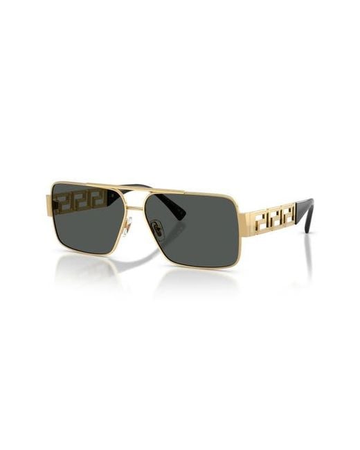 Versace Multicolor 61Mm Rectangular Sunglasses for men